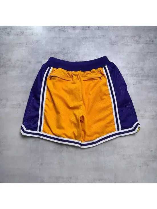 Y2K Phoenix Suns Lakers Yellow Shorts - Picture 2 of 8